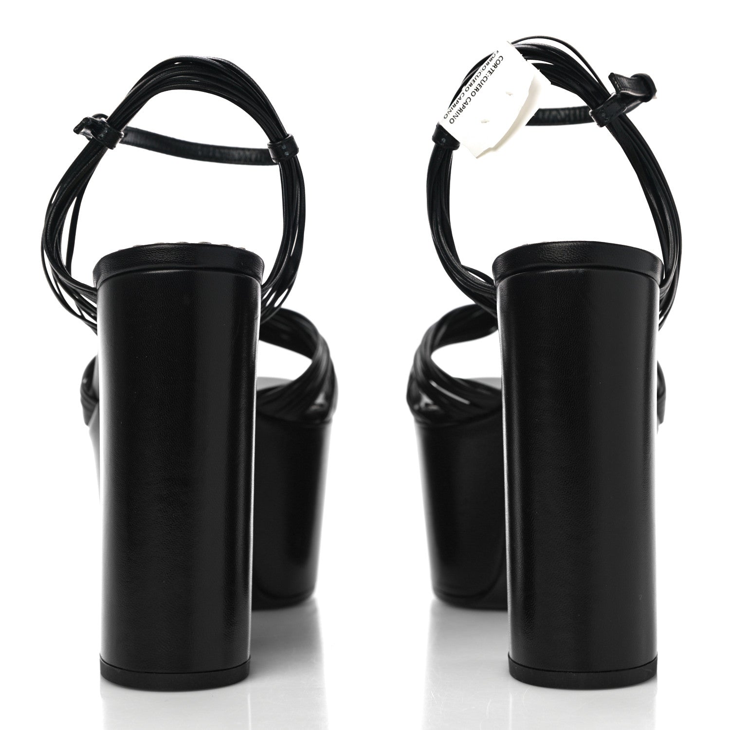 Gucci Malaga Kid Crawford Knotted Strap Platform Sandals 38.5 Black 6 of 12