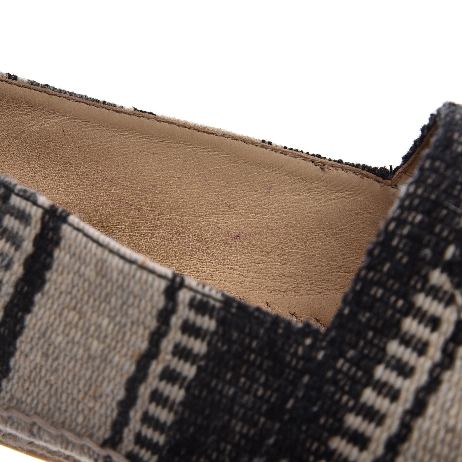 Chanel Toile Striped Espadrilles 45 Beige 11 of 11