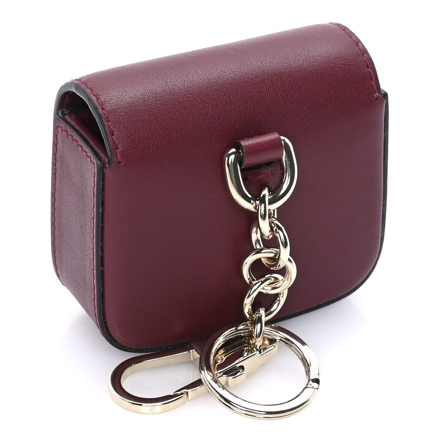 Gucci Azalea Calfskin Horsebit 1955 Key Chain Rosso Ancora 3 of 6