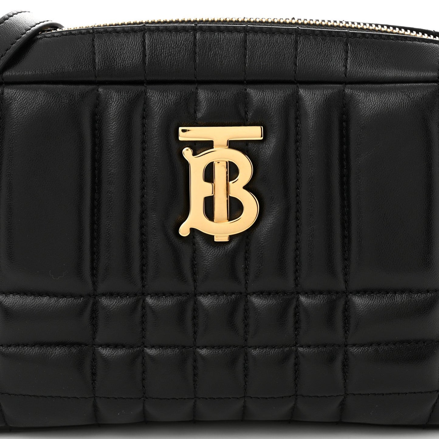 Calfskin Quilted Small Lola Camera Bag Black