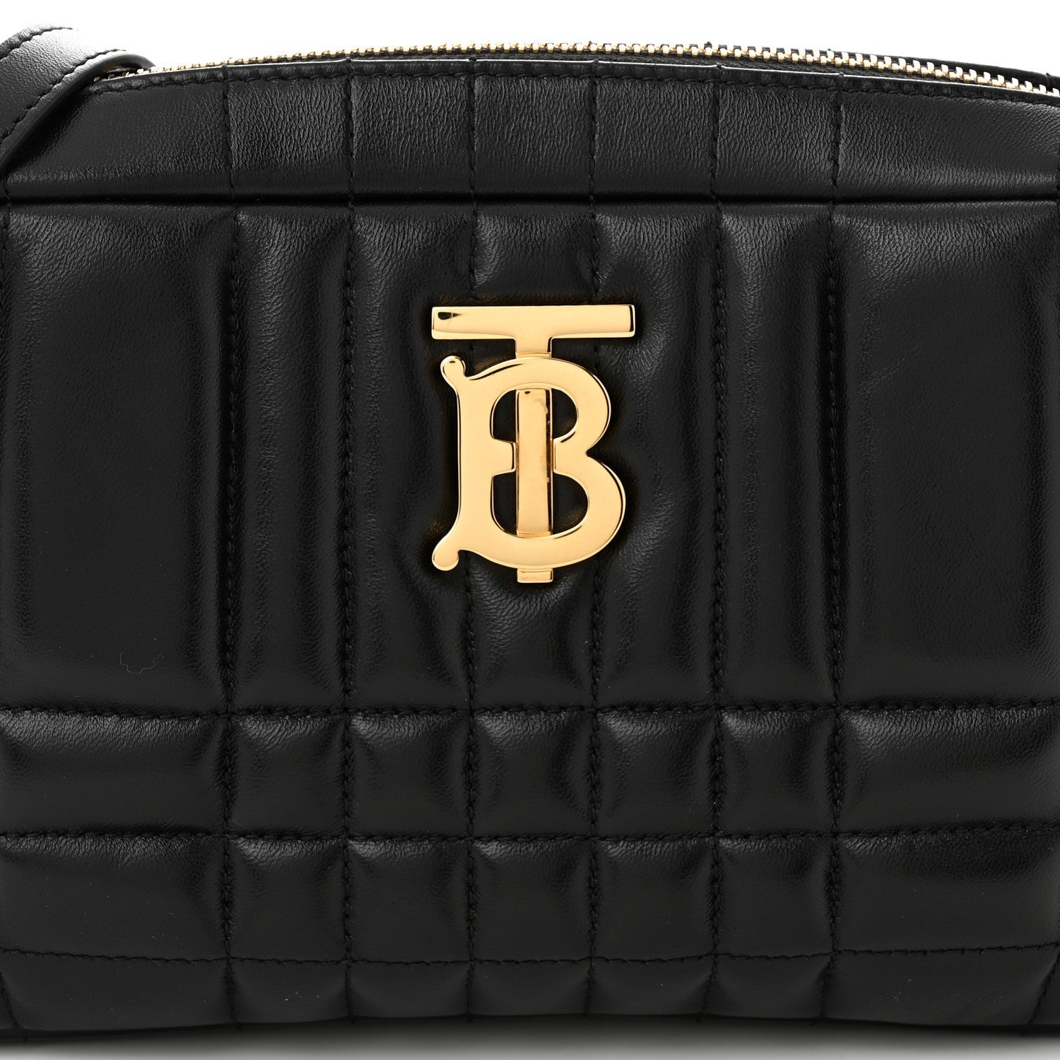 Burberry Calfskin Quilted Small Lola Camera Bag Black 7 of 7