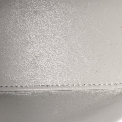 Balenciaga Shiny Box Calfskin Tonal B Small Hourglass Top Handle Bag  White 5 of 7