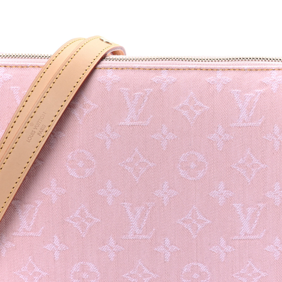 Monogram Denim Coussin PM Pink