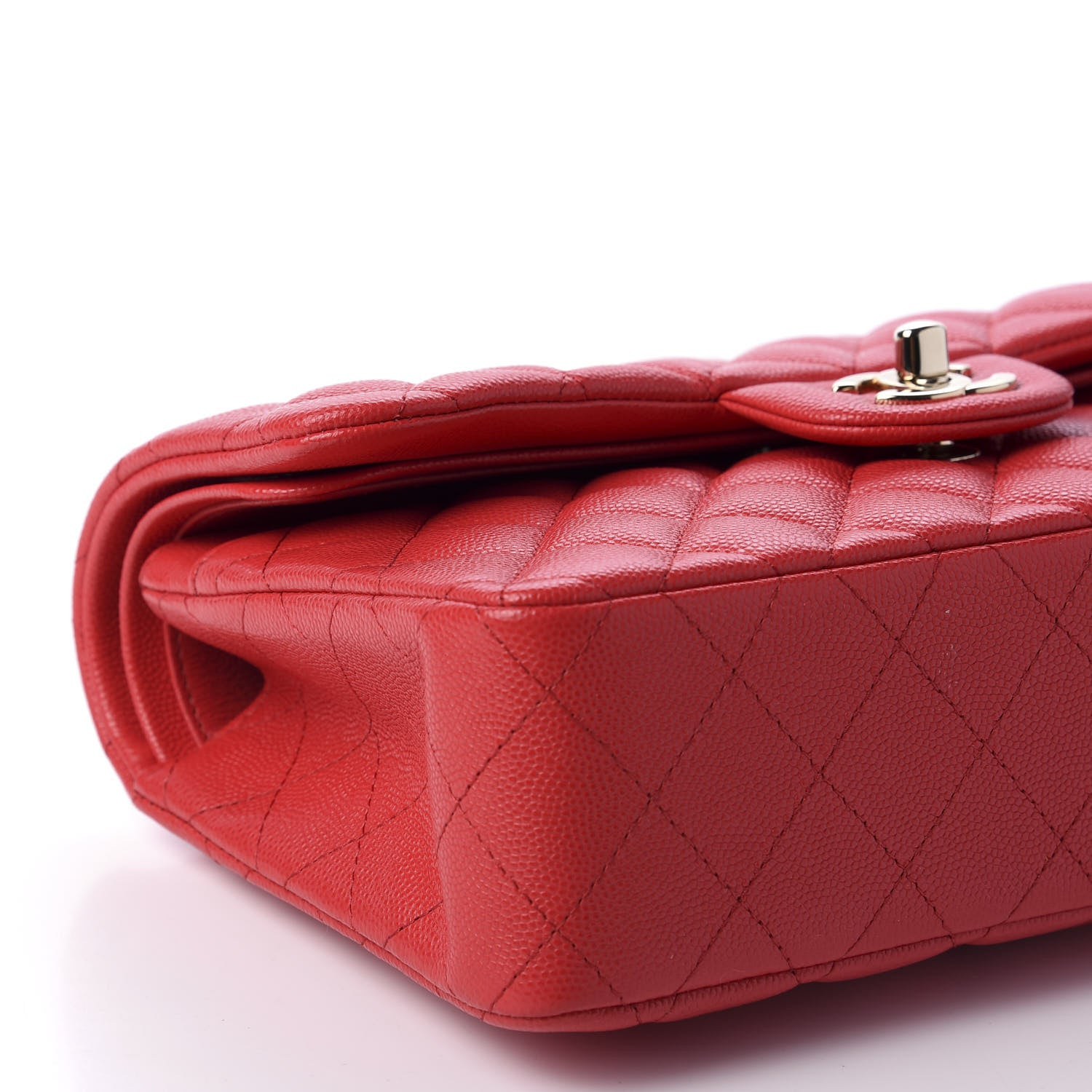 Chanel Caviar Quilted Small Double Flap Red 6 of 11