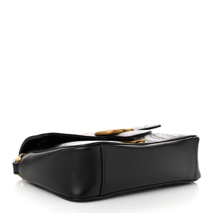 Gucci Calfskin Matelasse Mini GG Marmont Shoulder Bag Black 4 of 10