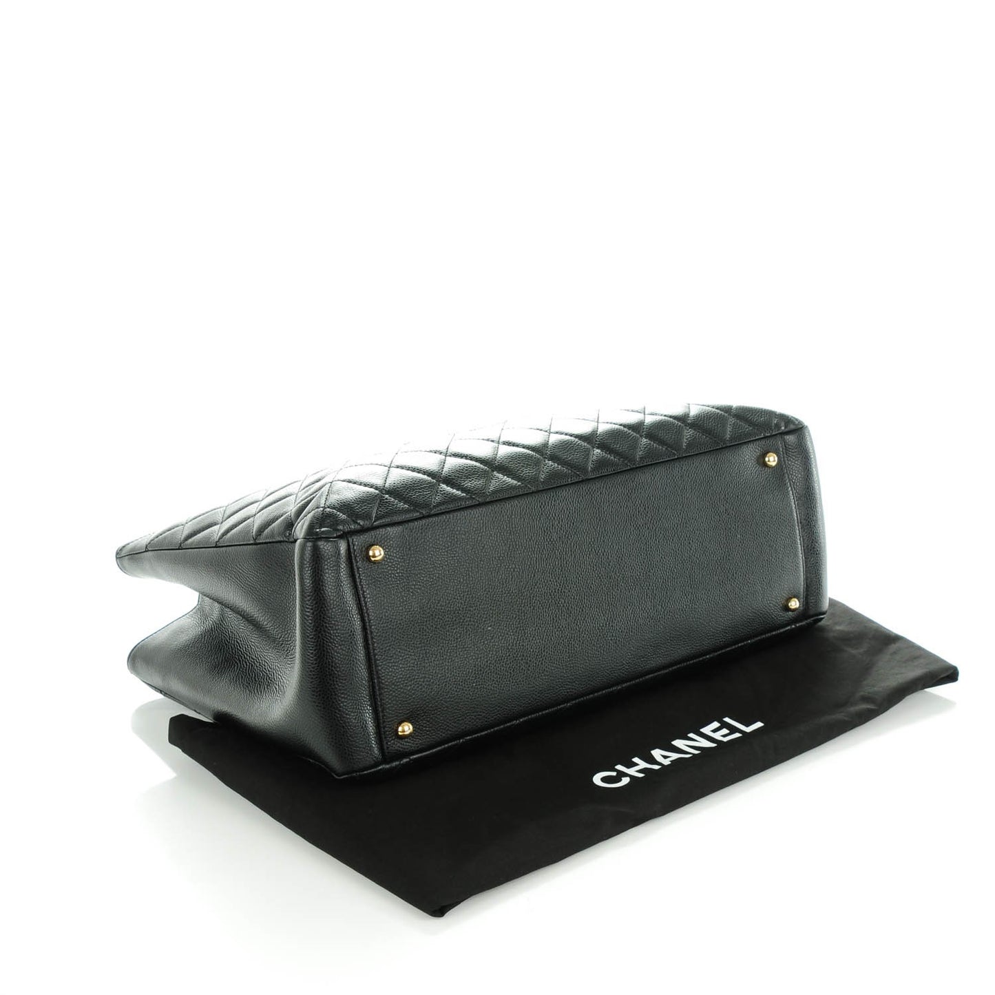 Caviar Quilted XL Grand Shopping Tote GST Black