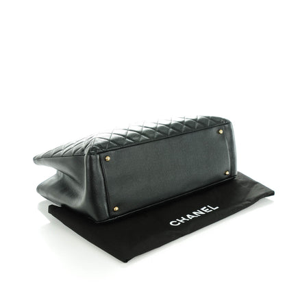 Chanel Caviar Quilted XL Grand Shopping Tote GST Black 4 of 7