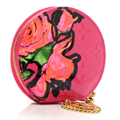 Louis Vuitton Vernis Roses Chapeau Coin Purse Rose Pop 3 of 6