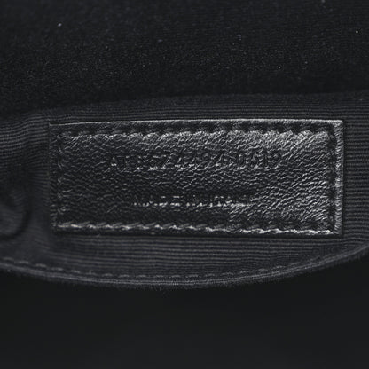 Saint Laurent Metallic Calfskin Matelasse Monogram Lou Camera Bag Platino 7 of 12