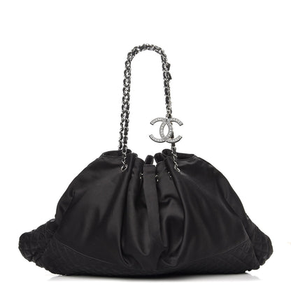 Chanel Satin Melrose Hobo Black 1 of 8