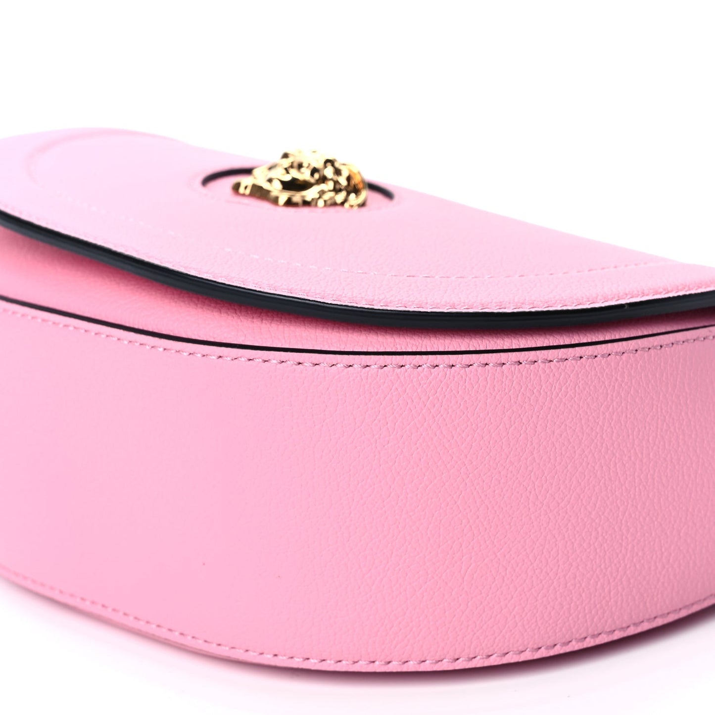 Grained Calfskin La Medusa Small Shoulder Bag Pink