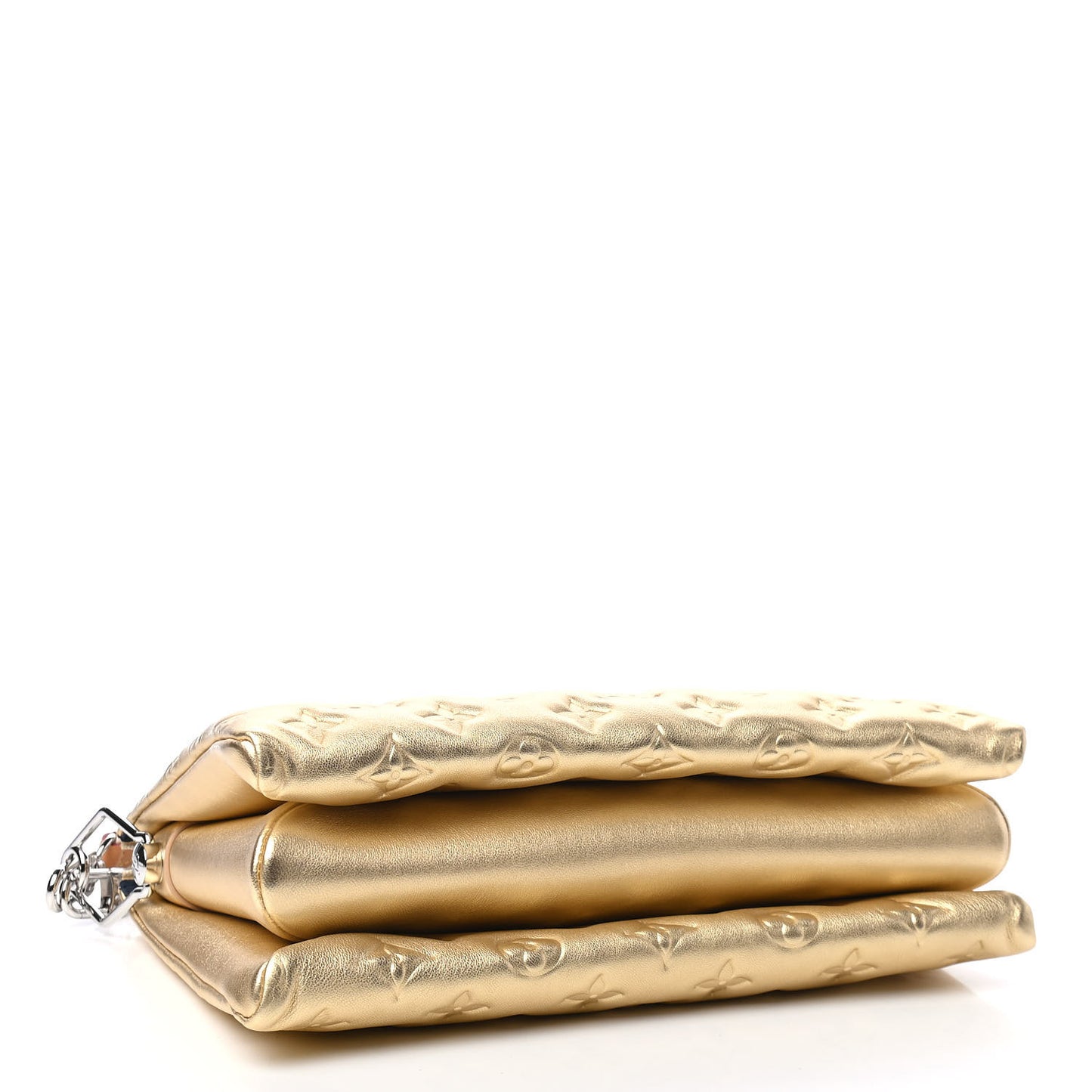 Lambskin Embossed Monogram Coussin PM Gold