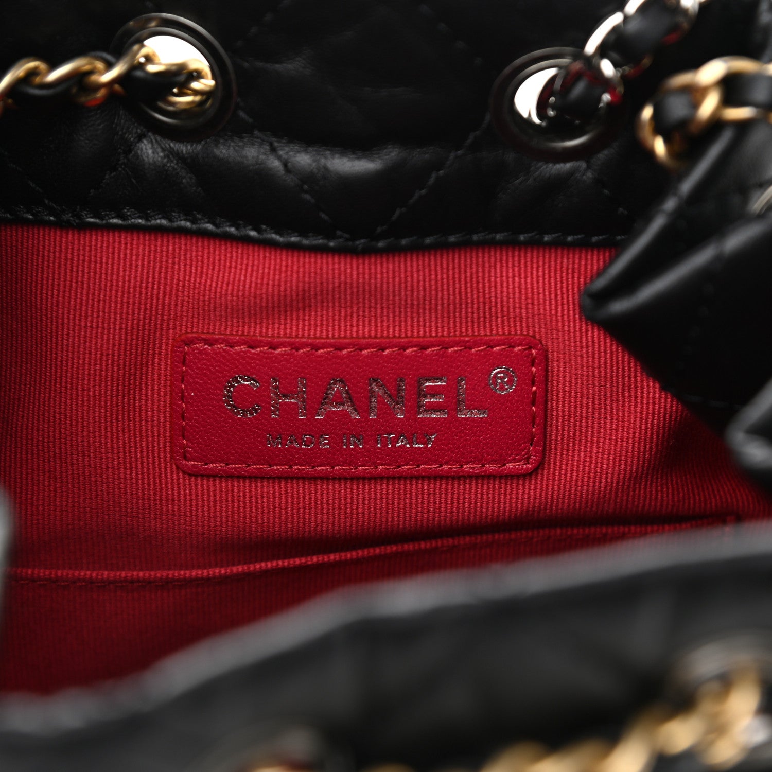 Chanel Aged Calfskin Quilted Small Gabrielle Backpack Black 6 of 10