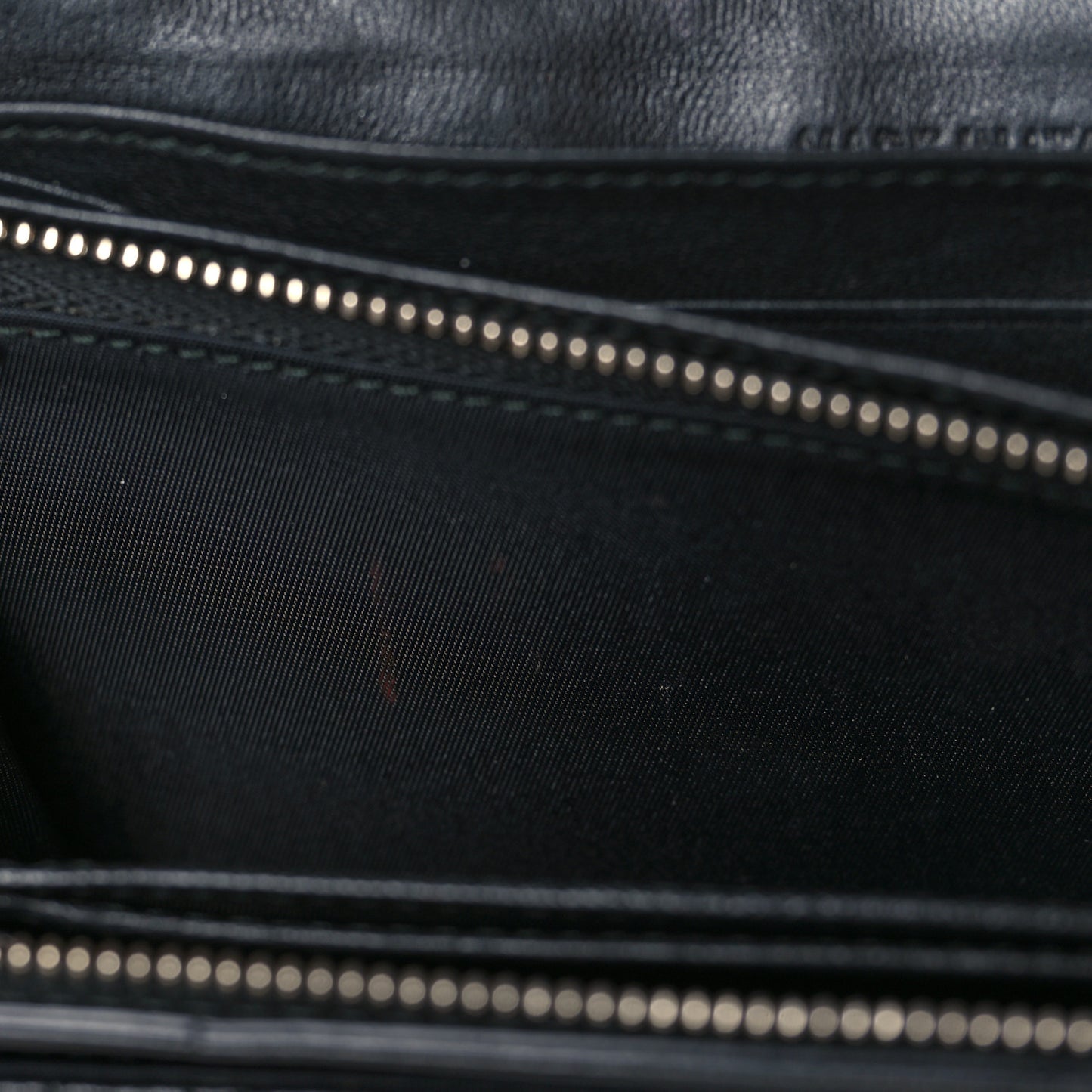 Lambskin Cannage Miss Dior Chain Wallet Black
