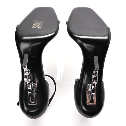 Saint Laurent Calfskin Opyum 110 Sandals Black 9 of 10