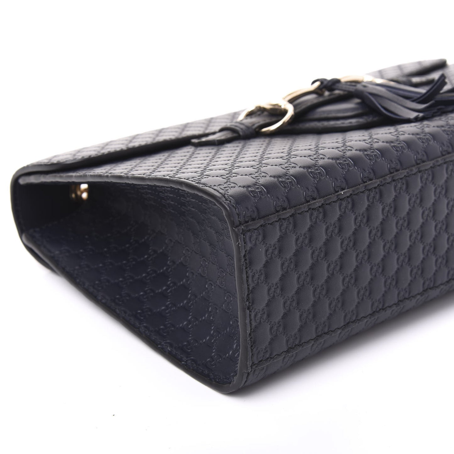 Soft Microguccissima Medium Emily Chain Shoulder Bag Blue