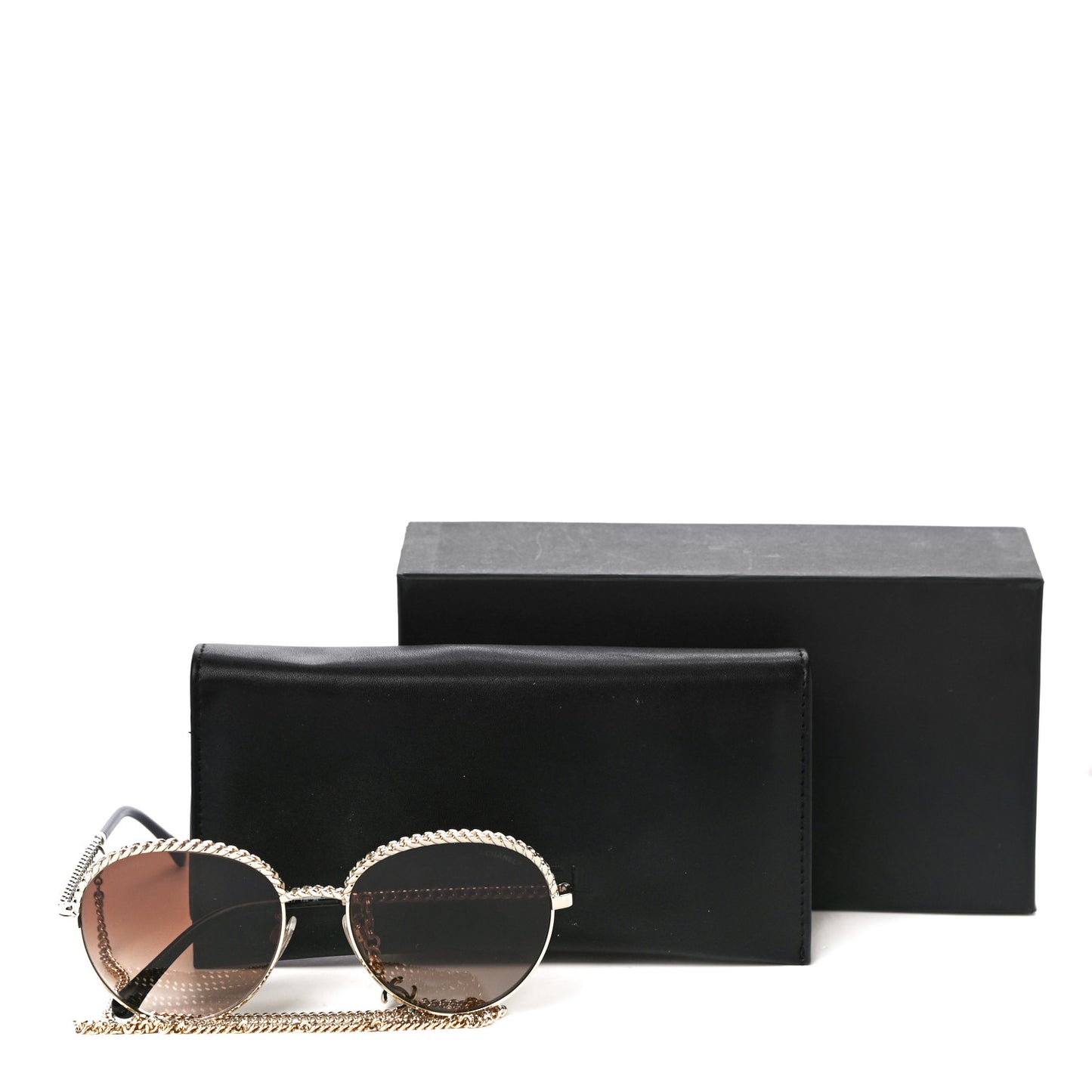 Chain Pantos Sunglasses 4242 Gold Brown