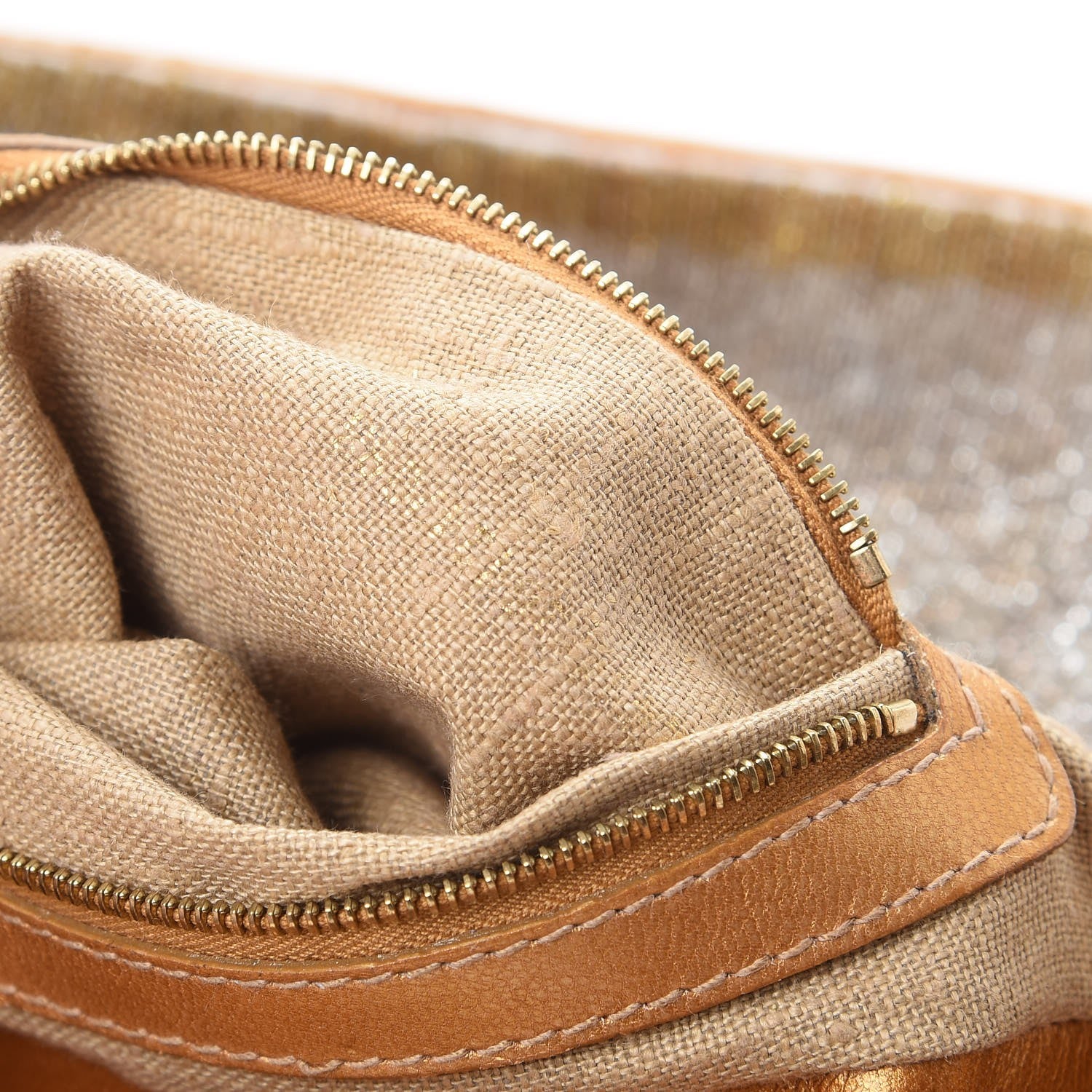 Fendi Beaded Baguette Gold Silver 7 of 15