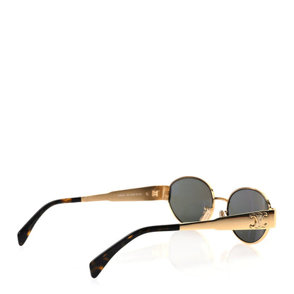 Celine Metal Triomphe 01 Sunglasses CL40235U Gold Green 4 of 7