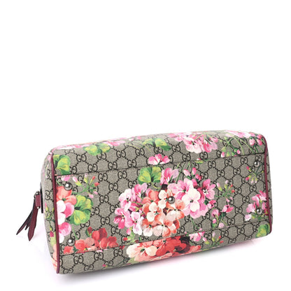Gucci GG Supreme Monogram Blooms Medium Boston Beige Multicolor Dry Rose 3 of 8