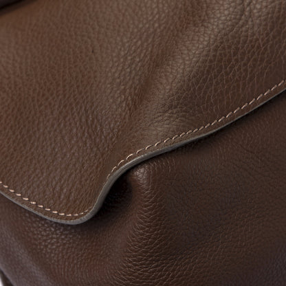 Chloe Calfskin Large Marcie Satchel Brown Seed 6 of 6