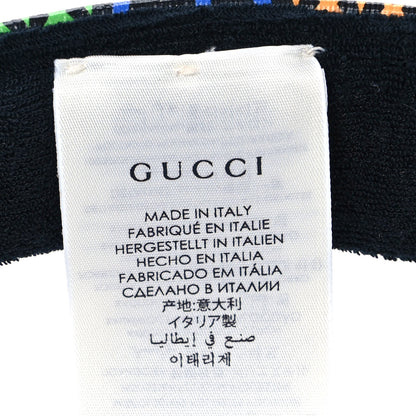Gucci GG Supreme Monogram Psychedelic Izzy Visor L Black Multicolor 5 of 6