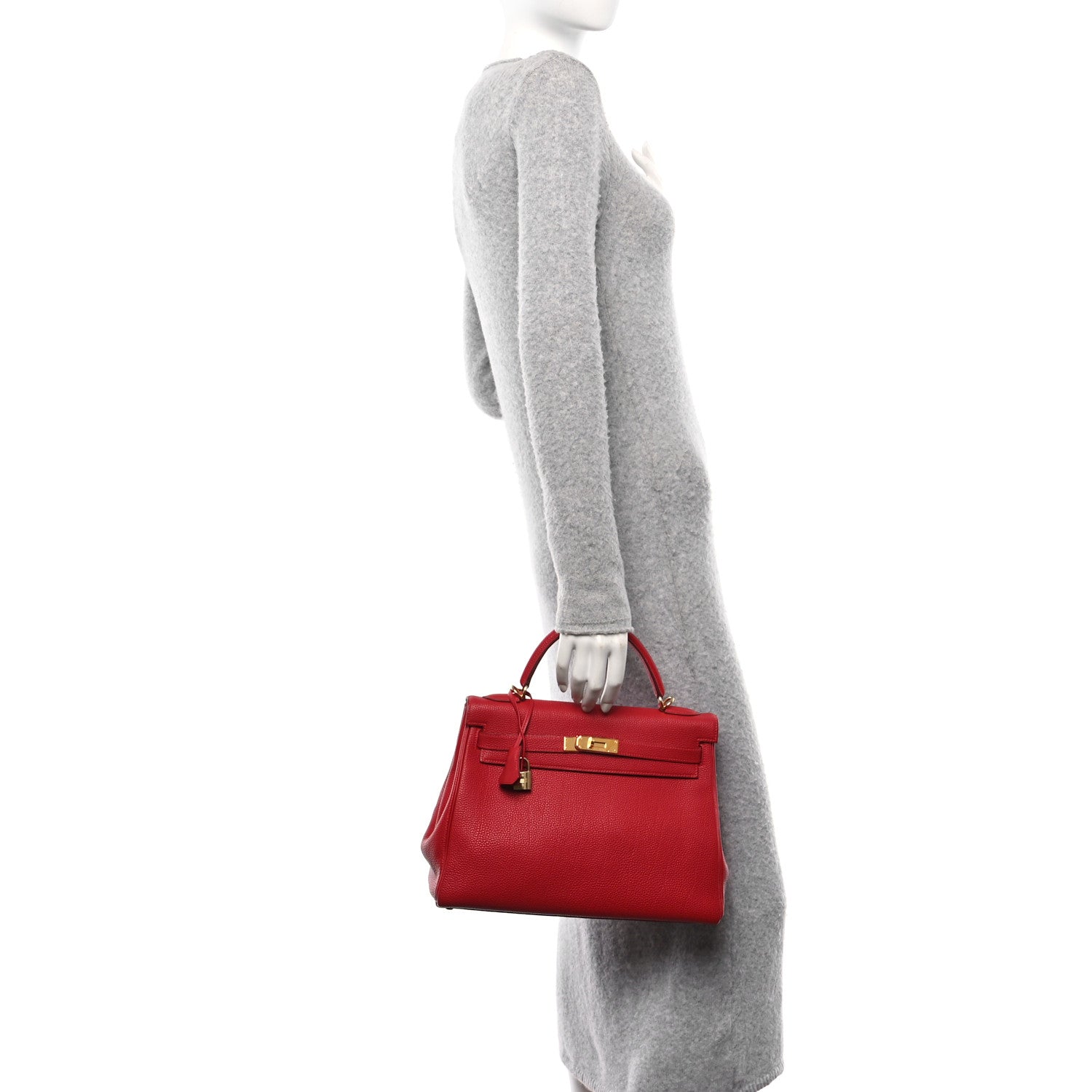 Hermes Togo Kelly Retourne 32 Rouge Casaque 2 of 10