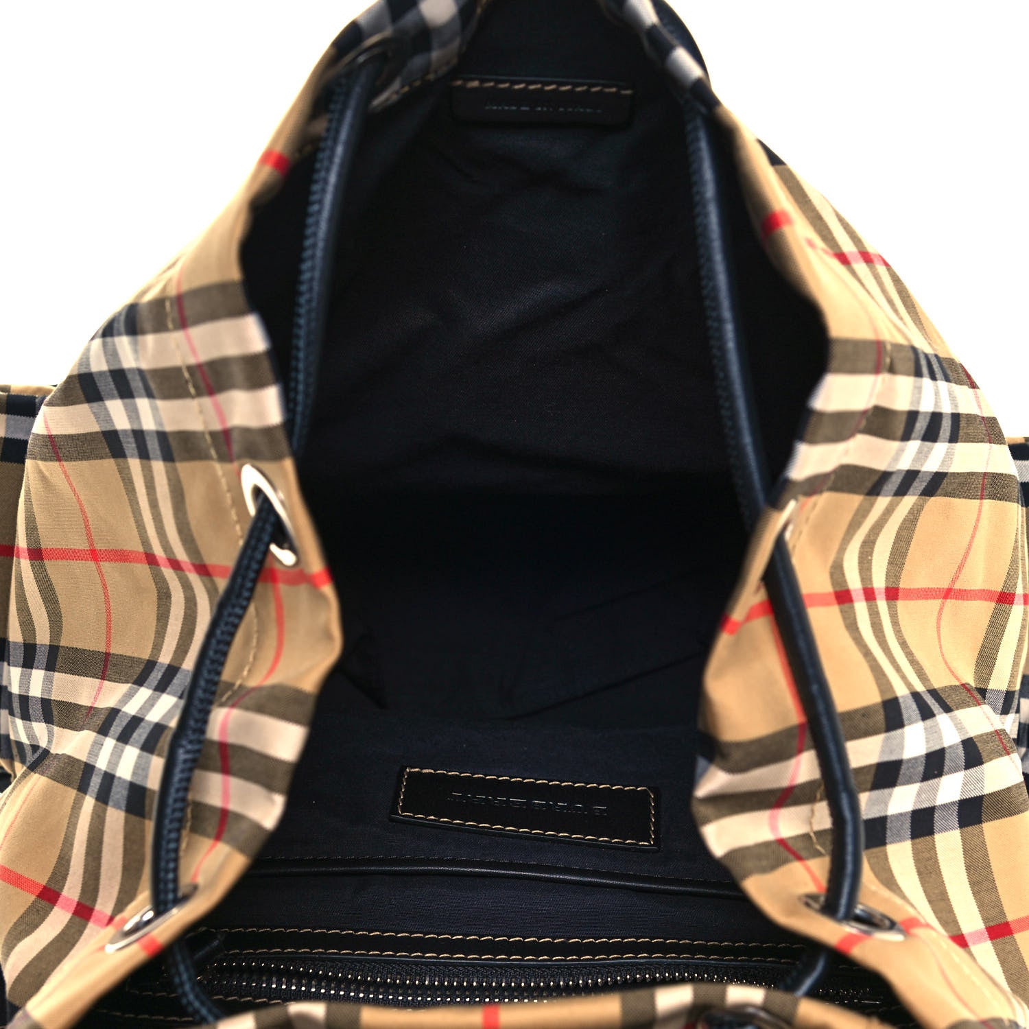 Burberry Nylon Vintage Check Medium Rucksack Backpack Antique Yellow 5 of 11