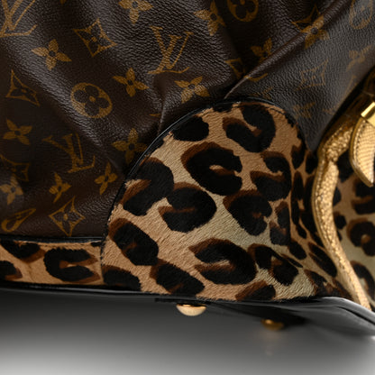 Louis Vuitton Monogram Leopard Pleated Steamer Bag 14 of 14