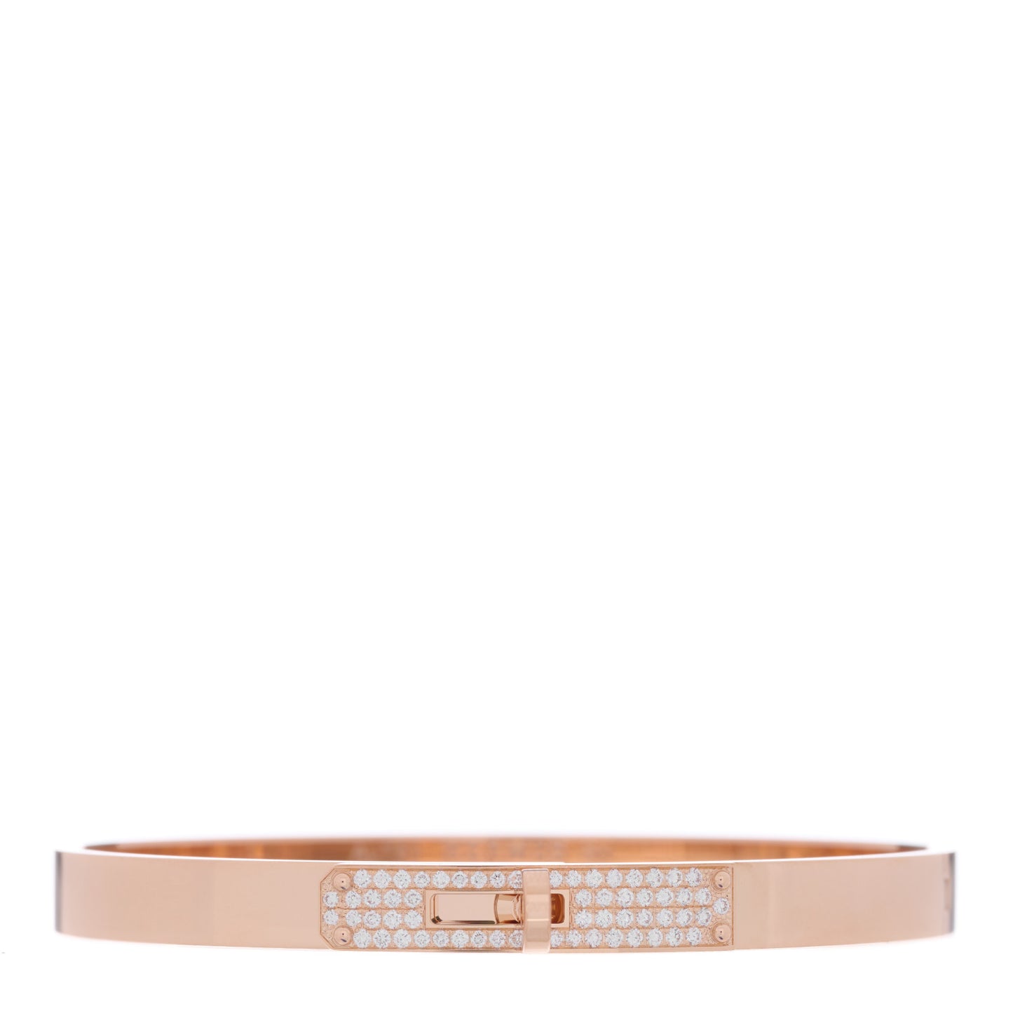 18K Rose Gold Diamond PM Kelly Pave Bracelet SH
