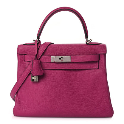 Hermes Togo Kelly Retourne 28 Rose Pourpre Rose Pourpre 1 of 9