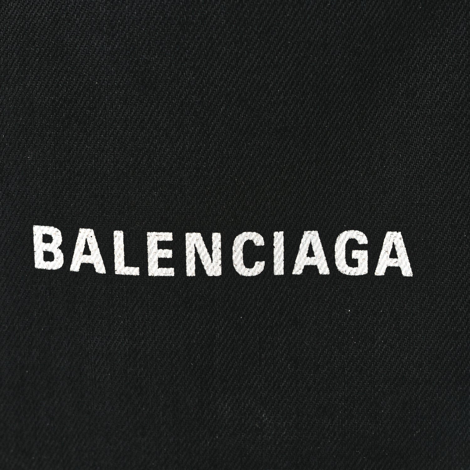 Balenciaga Cotton Canvas Calfskin Navy Cabas XS Black 8 of 10