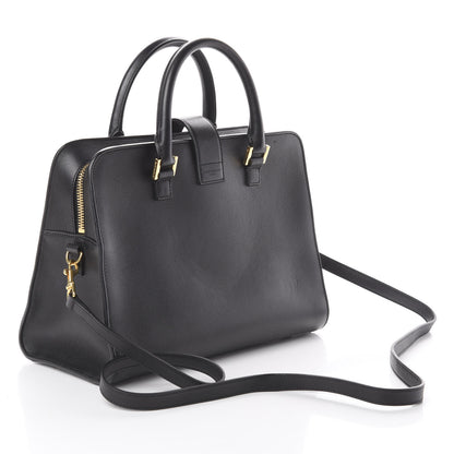 Saint Laurent Smooth Calfskin Small Monogram Cabas Black 2 of 7