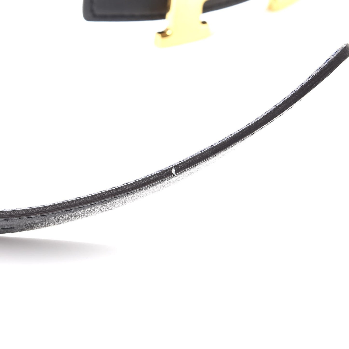 Swift Epsom 32mm H Belt 85 Black Bleu Saphir