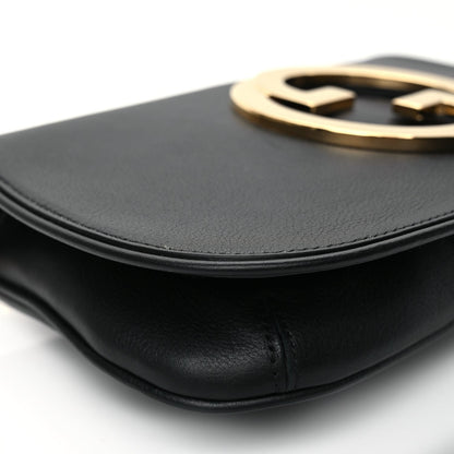 Gucci Roxy Calfskin Blondie Chain Shoulder Flap Bag Black 6 of 9