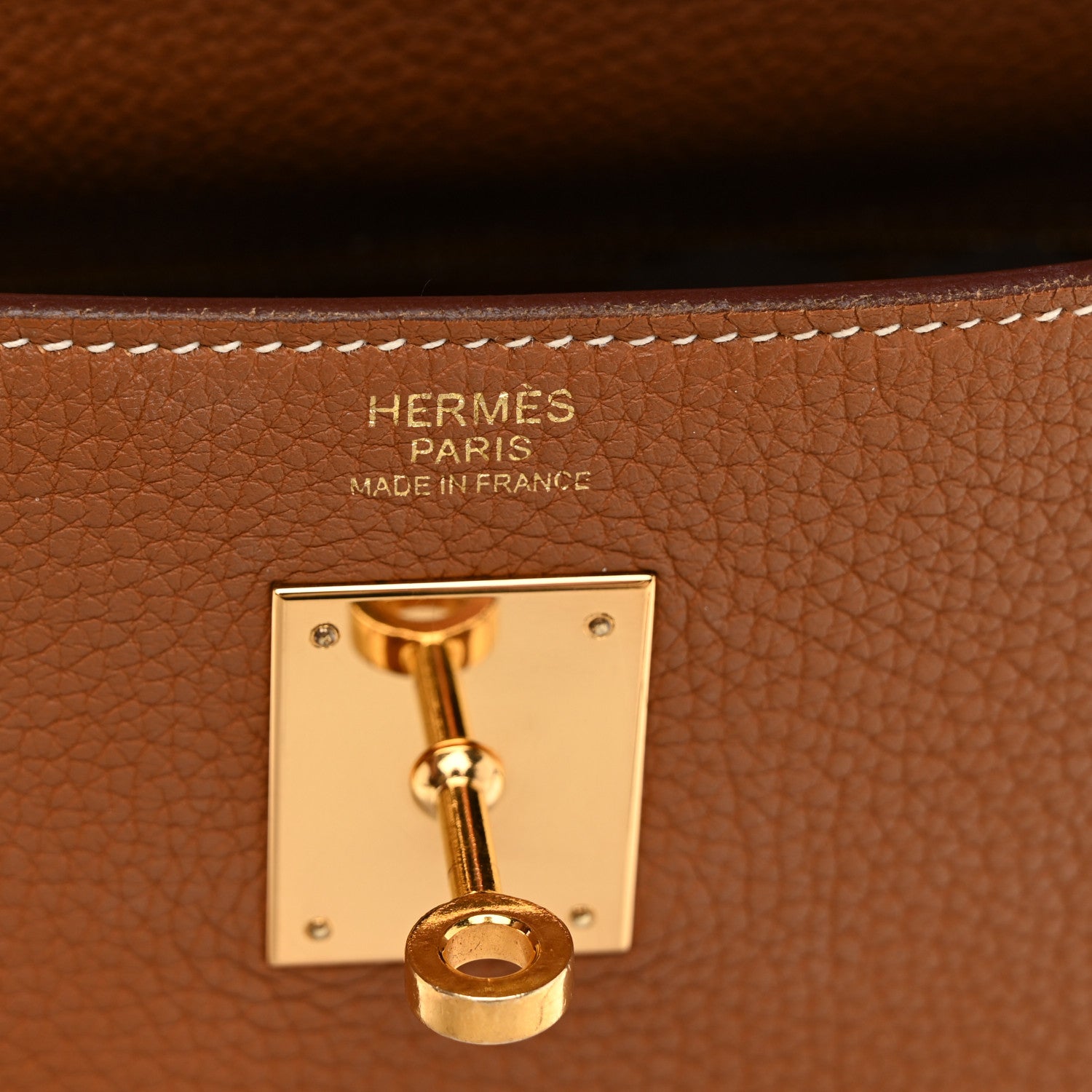 Hermes Togo Kelly Retourne 32 Gold 6 of 13