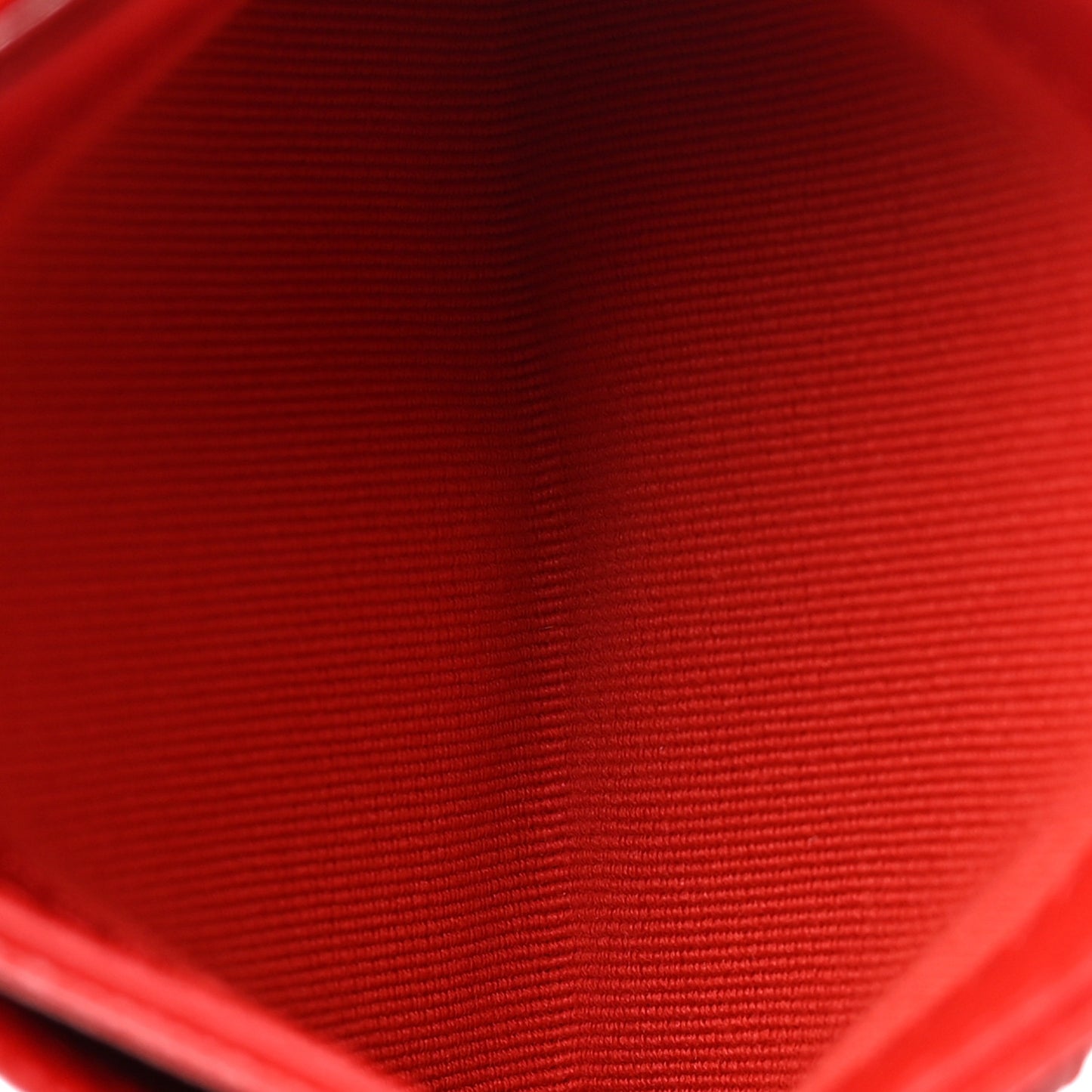 Caviar Quilted Card Holder Red