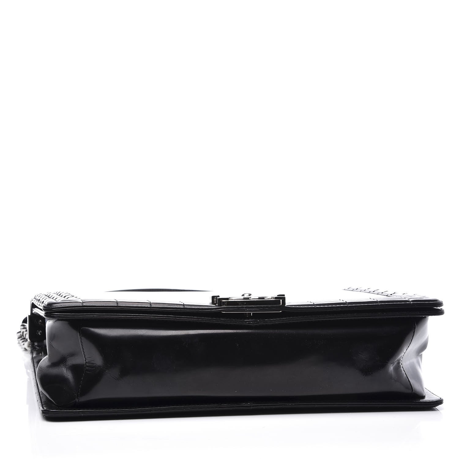 Chanel Glazed Calfskin Large Boy Flap Black 3 of 12