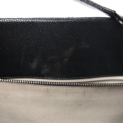 Chanel Metallic Caviar Quilted CC Tote Dark Silver 14 of 15