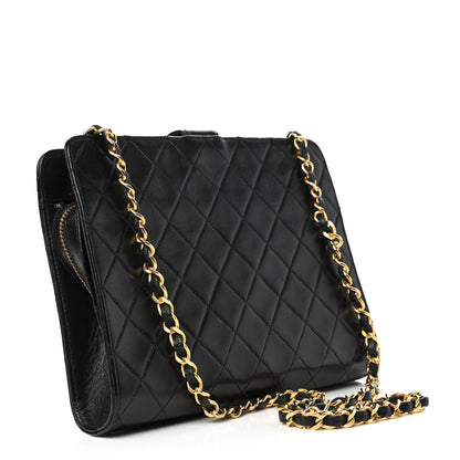 Chanel Lambskin Quilted Shoulder Bag Black 3 of 10