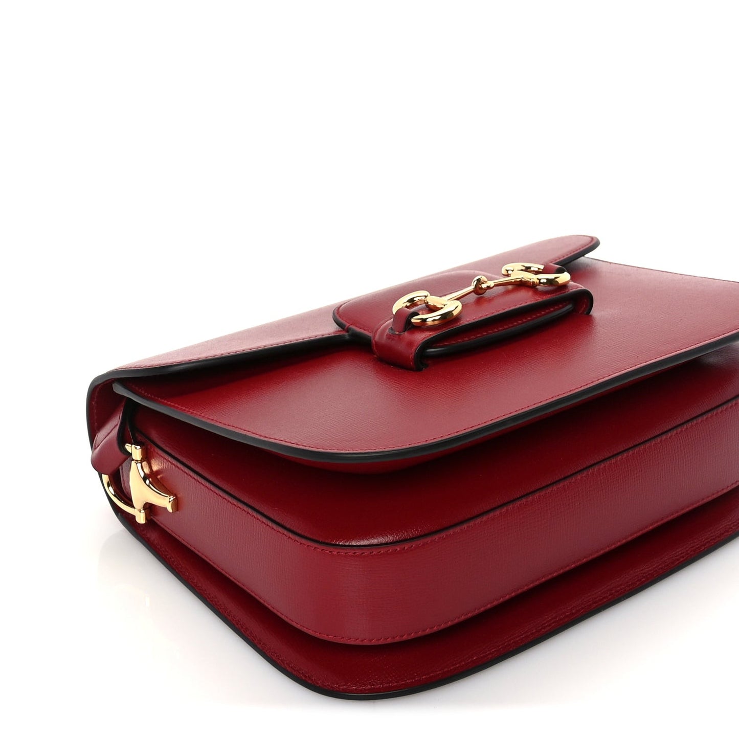 Azalea Calfskin Horsebit 1955 Shoulder Bag  New Cherry Red