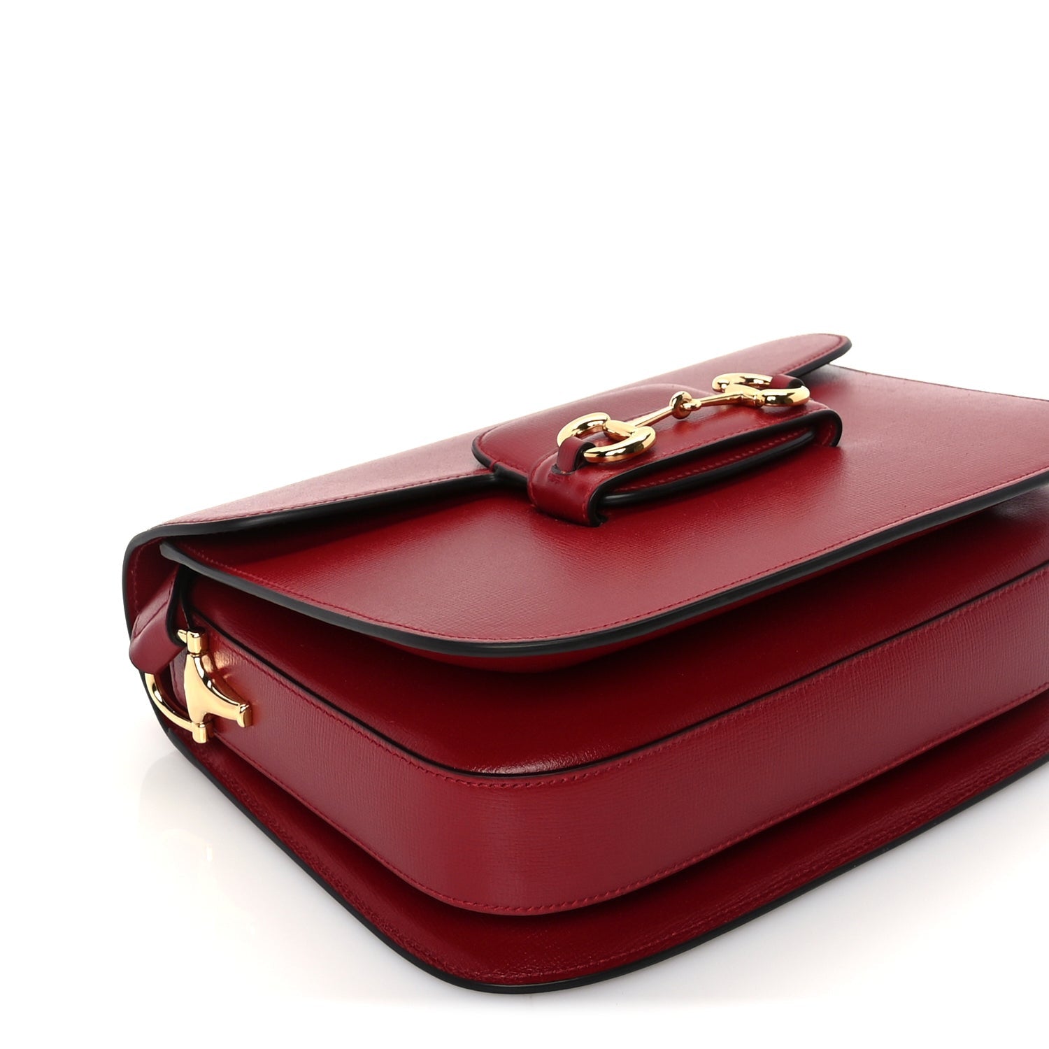 Gucci Azalea Calfskin Horsebit 1955 Shoulder Bag  New Cherry Red 7 of 8