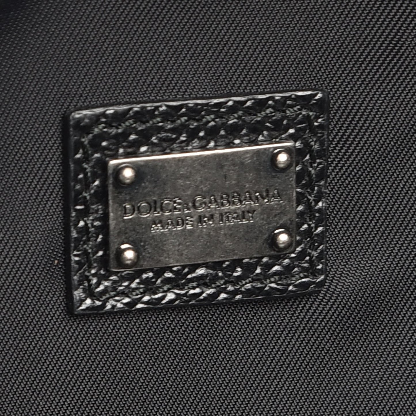 Nylon Skull Print Backpack Black