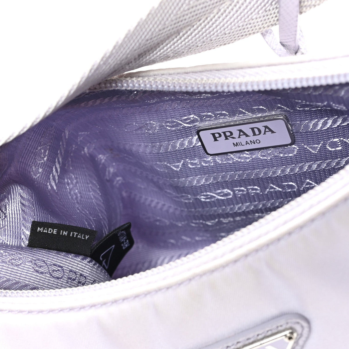 Prada Tessuto Nylon Mini Re-Edition 2000 Bag Fiordaliso 7 of 7