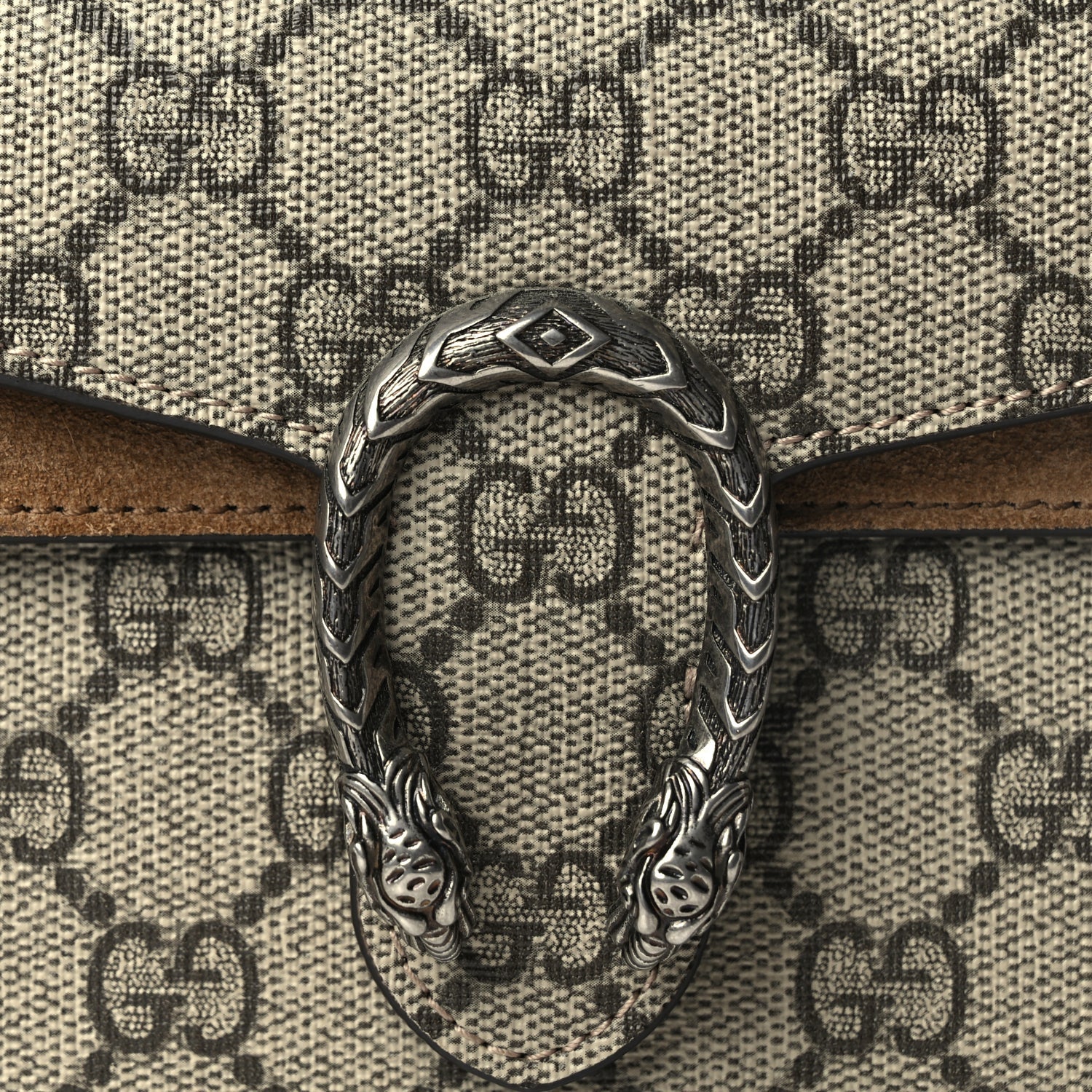 Gucci GG Supreme Monogram Super Mini Dionysus Shoulder Bag Taupe 6 of 8