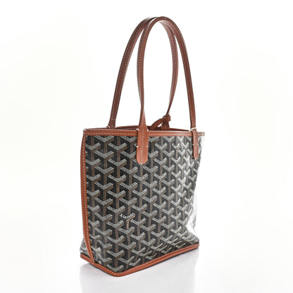 Goyard Goyardine Reversible Mini Anjou Black Gold 2 of 16