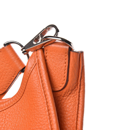 Hermes Taurillon Clemence Evelyne III GM Orange 12 of 12