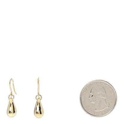 Tiffany 18K Yellow Gold Elsa Peretti Tear Drop Earrings 2 of 4