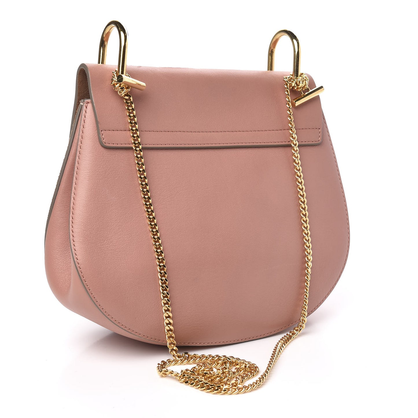Suede Smooth Calfskin Drew Shoulder Bag Misty Rose