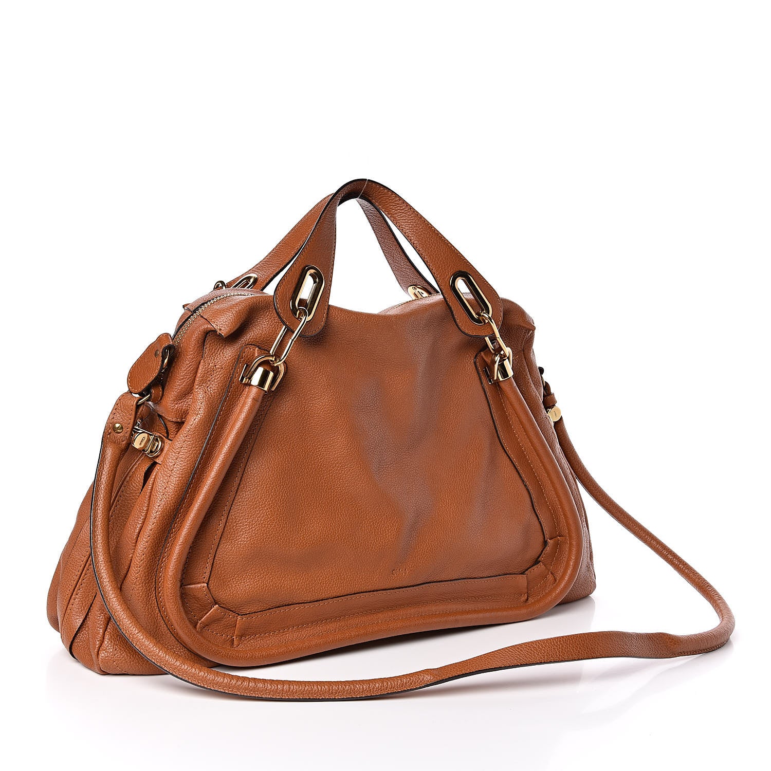 Chloe Calfskin Large Paraty Caramel 3 of 11